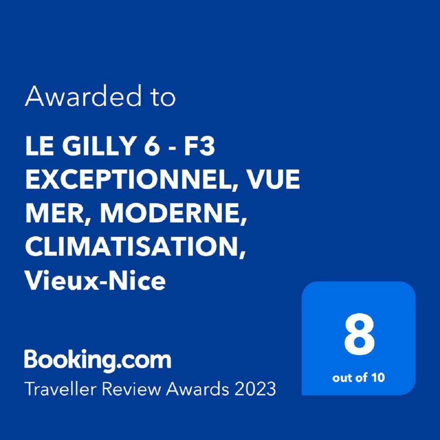 Le Gilly 6 - F3 Exceptionnel, Vue Mer, Moderne, Climatisation, Vieux-Nicea Zewnętrze zdjęcie